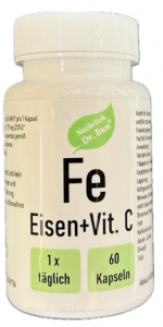 Eisen + Vitamin C Forte 60 Kapseln Dr BUN